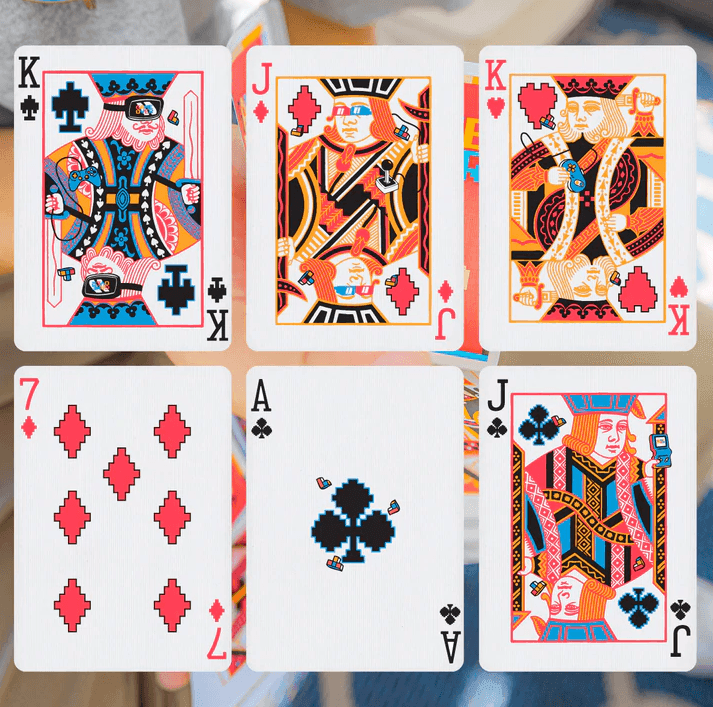 Game Over Playing Cards - Premium Red Deck for Poker, Magic Tricks & Card Games | Perfect for Parties, Travel & Family Game Nights