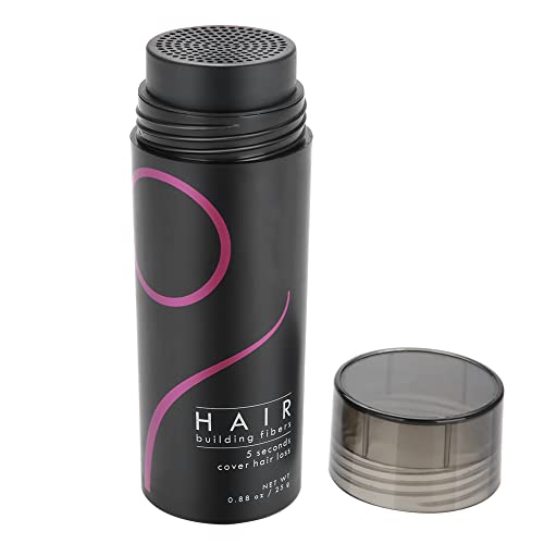 Natural Hair Building Fibers for Thinning Hair - Volumizing Hair Thickener Spray & Concealer Powder for Bald Spots - Keratin Hair Loss Solution (Brown) - Perfect for Daily Use & Special Occasions