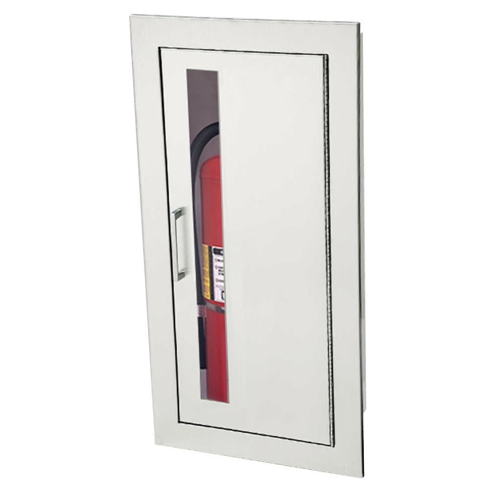 JL Industries 1035V10FX2 Cosmopolitan Fire Extinguisher Cabinet - Vertical Duo with Pull Handle, Fire Rated for Commercial & Residential Safety - Perfect for Offices, Schools, and Home Garages