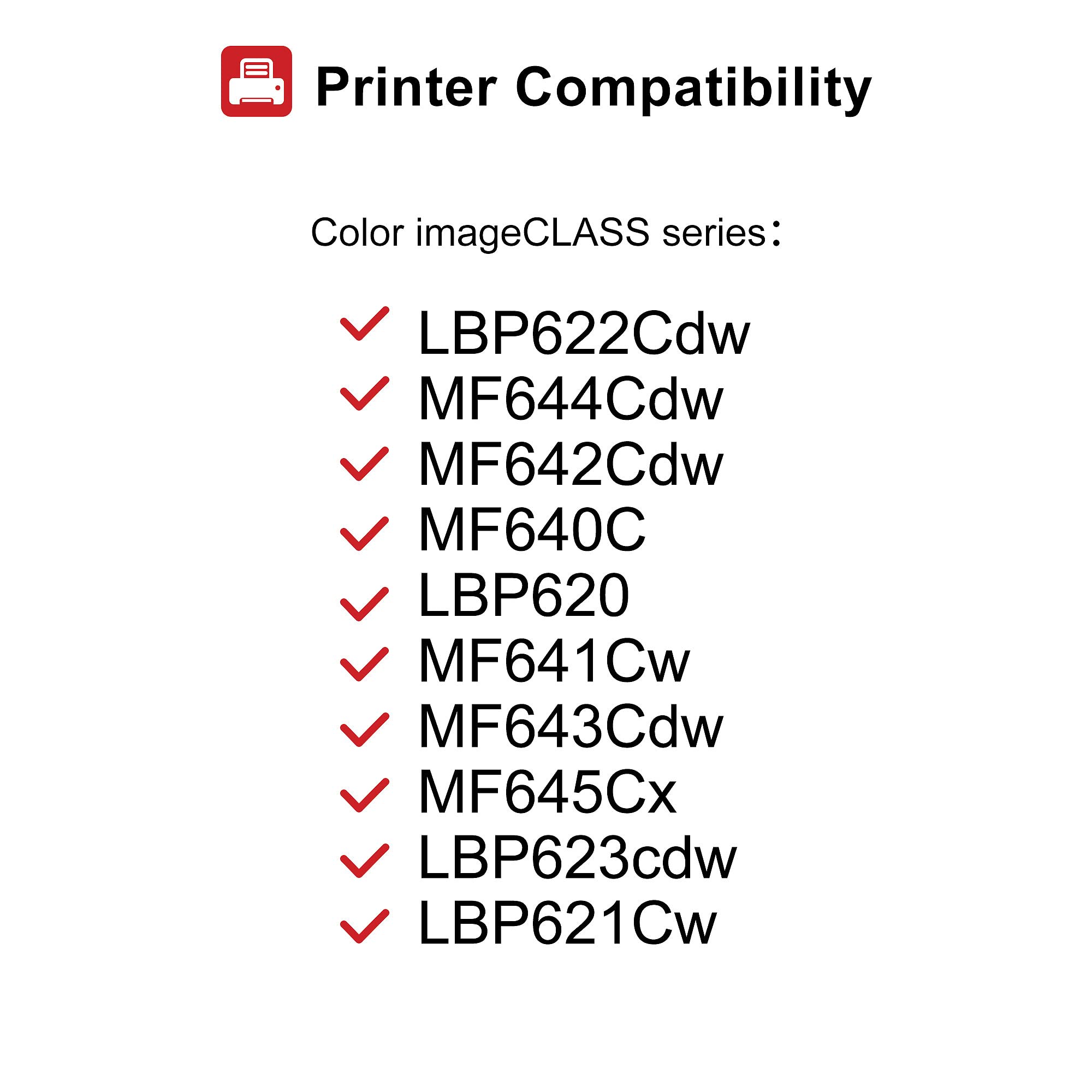 Wiseta 054 Black Toner Cartridge - Compatible Replacement for Canon 054H/CRG 054 - Works with ImageClass LBP622Cdw MF644Cdw MF642Cdw Laser Printers - Perfect for Home Office Printing & High Volume Documents