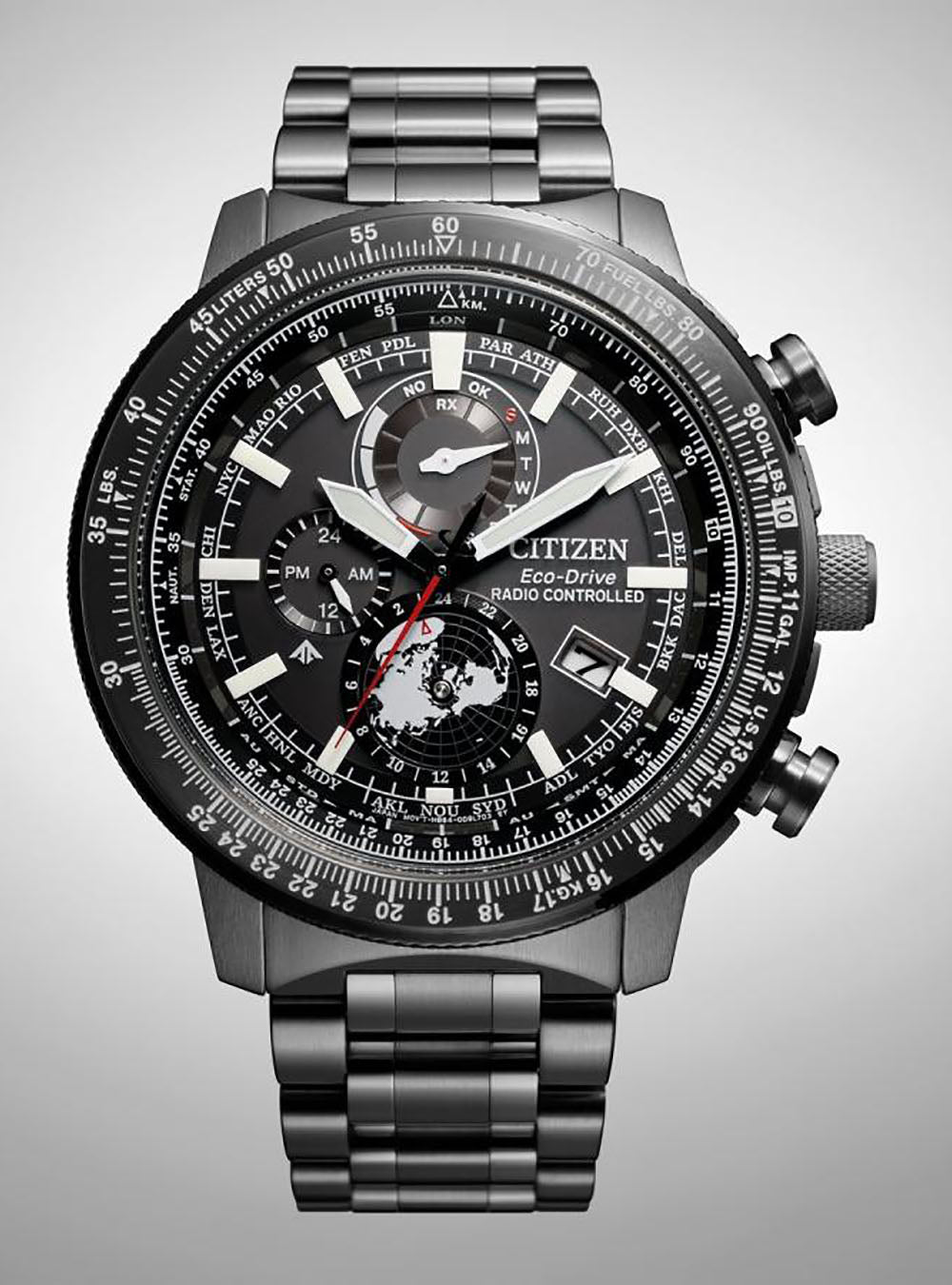 CITIZEN PROMASTER SKY Eco-Drive GEO TREKKER BY3005-56G Men's Solar-Powered Watch with Japan Movement - Perfect for Hiking, Travel & Outdoor Adventures