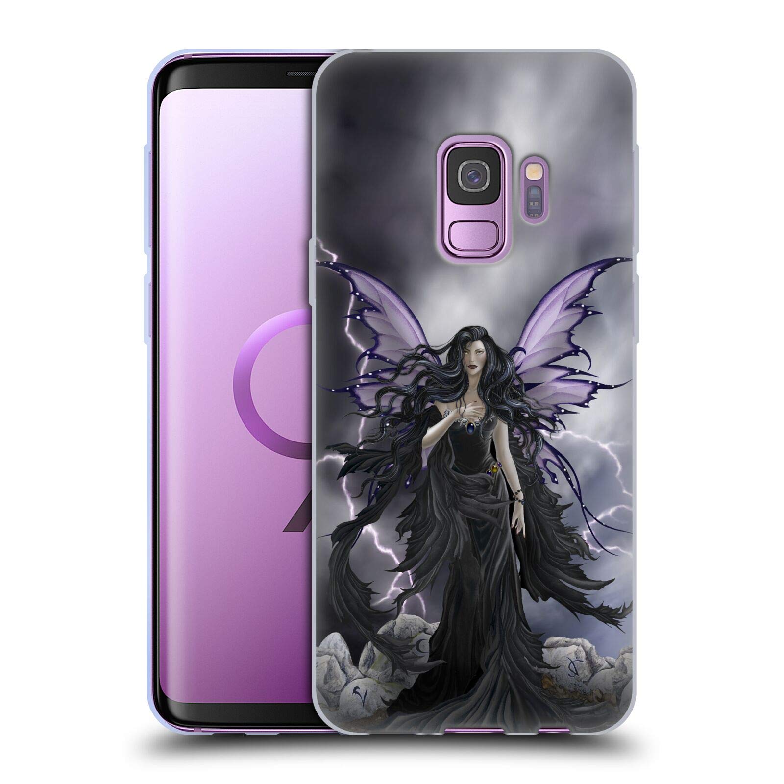 Official Nene Thomas Storm Fairy with Lightning Gothic Soft Gel Case for Samsung Galaxy S9 - Perfect for Gothic Style & Everyday Protection