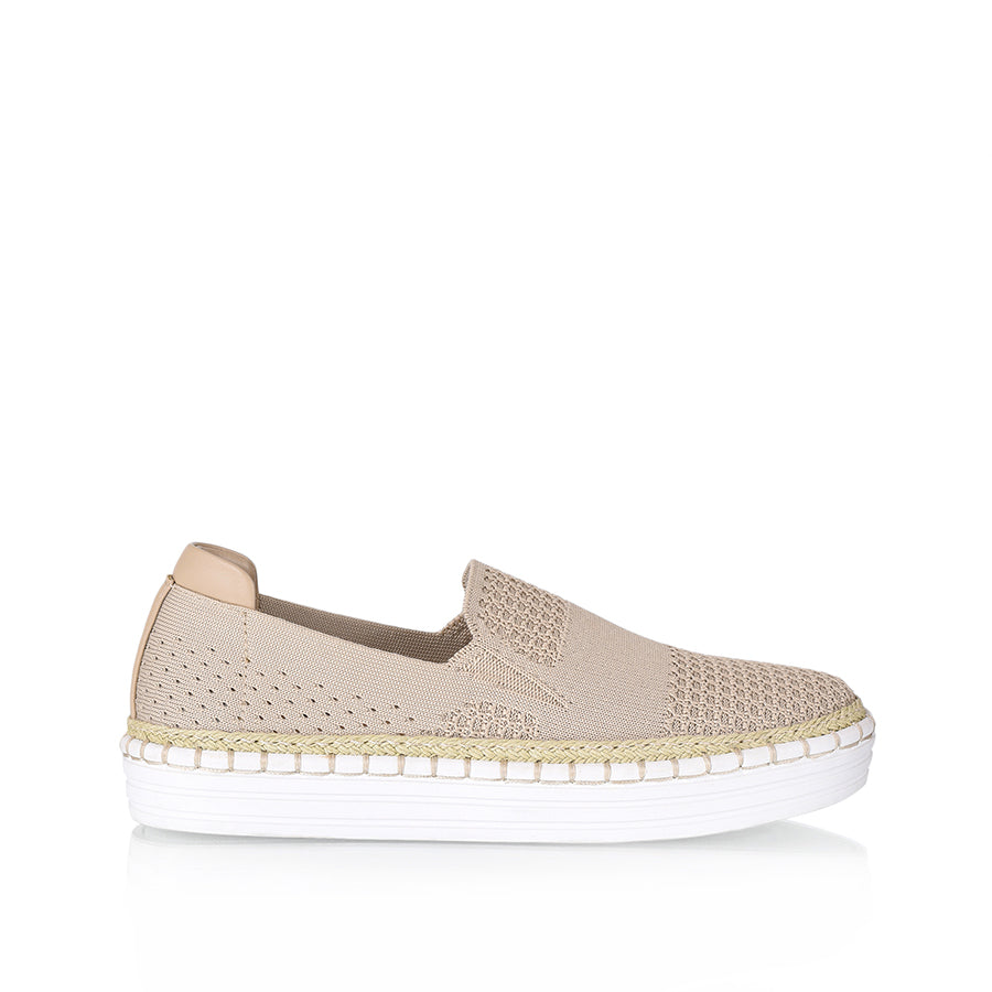 Queen Slip On Sneakers - Natural Knit Women's Comfortable Casual Shoes for Walking, Travel & Everyday Wear