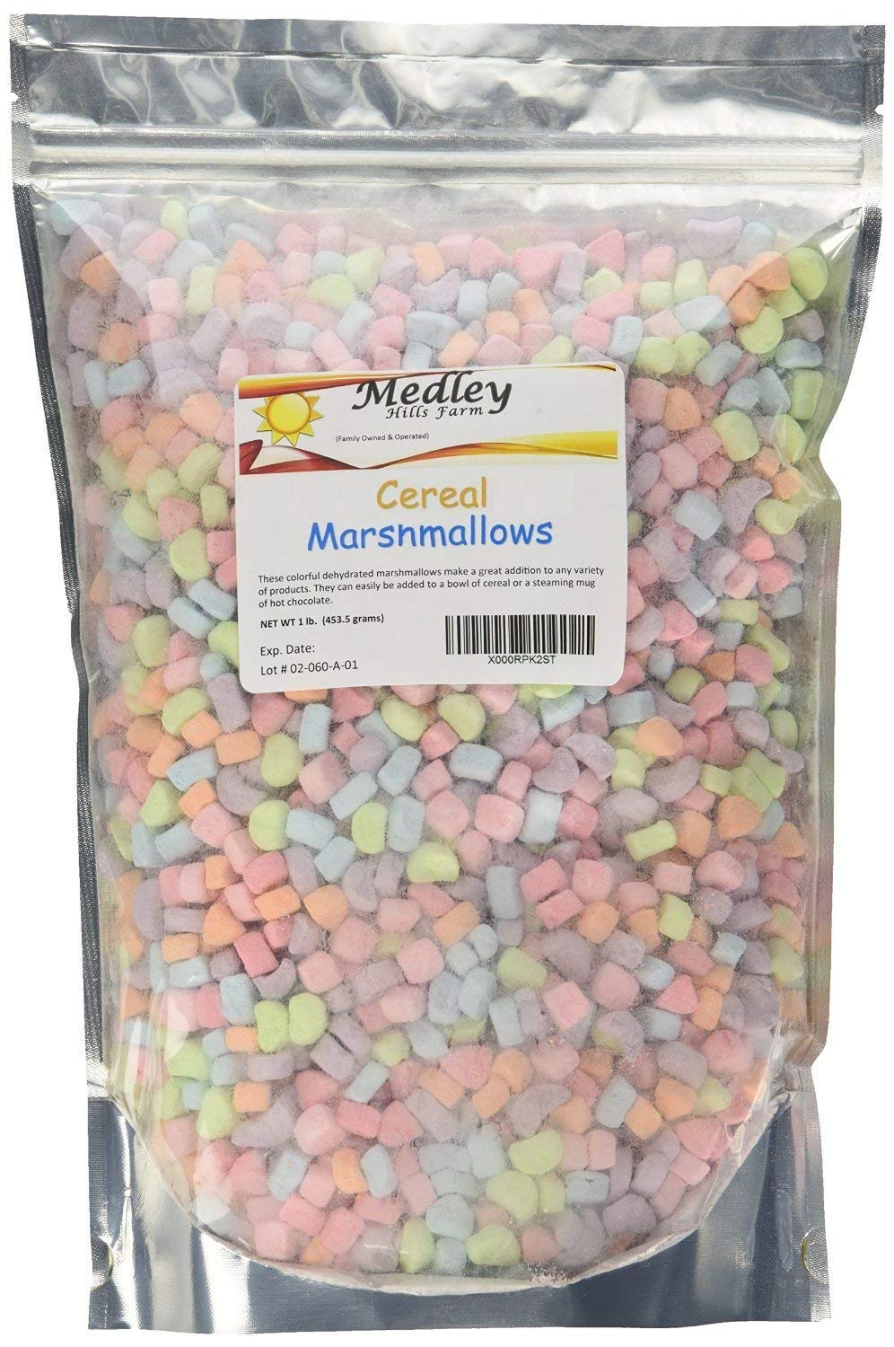 Medley Hills Farm Cereal Marshmallows 1 lb - Premium Marshmallow Bits for Baking, Hot Cocoa & Desserts - Perfect for Rice Krispie Treats, S'mores & Party Snacks