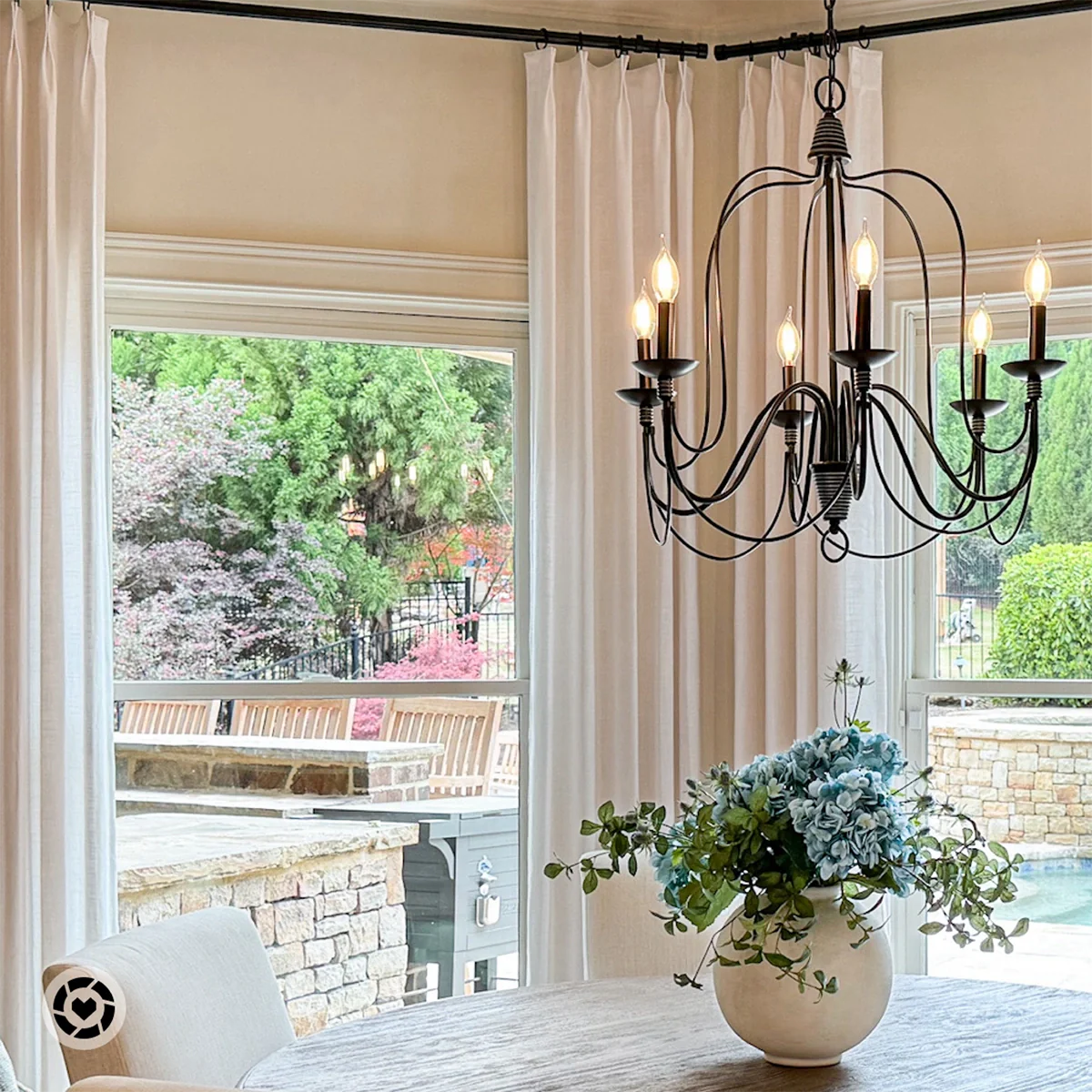 Pinch Pleated Blackout Curtains - 100% Linen Custom Drapes in Grey & Beige | Modern Thermal Insulated Window Treatments for Living Room & Bedroom