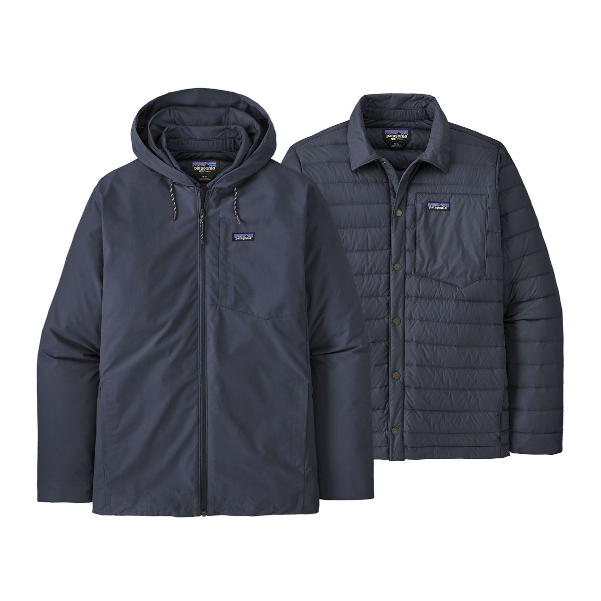 Men's 3-in-1 Waterproof Windproof Insulated Jacket for Hiking, Skiing & Outdoor Adventures - Downdrift All-Season Convertible Parka