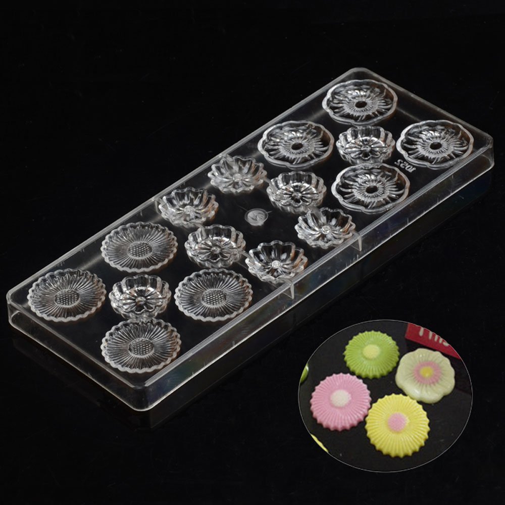 Premium Polycarbonate Chocolate Molds for Baking - 6 Cavity Clear Hard Plastic Candy Molds for DIY Chocolate, Candy Making, Cake Decorating - Perfect for Home Baking, Party Treats & Holiday Gifts