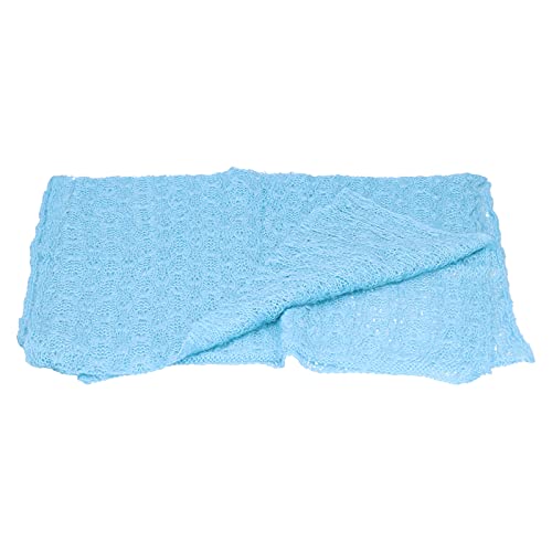 Breathable Stretch Newborn Baby Wrap - Soft Skin-Friendly Infant Photography Swaddle Blanket for Newborns | Multiple Colors (Water Blue) - Perfect for Baby Photo Shoots, Newborn Gifts & Hospital Going-Home Outfits