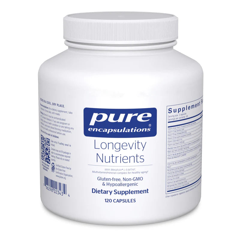 Pure Encapsulations Longevity Nutrients Supplement - Anti-Aging Vitamins for Cellular Health & Wellness - Supports Healthy Aging for Men and Women
