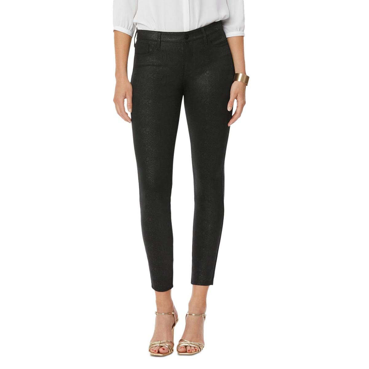 NYDJ Ami Skinny Jeans for Women - Raceway Snake Wash, Size 6/29 - Stretchy Comfort Fit Denim Pants for Casual Wear & Everyday Outfits
