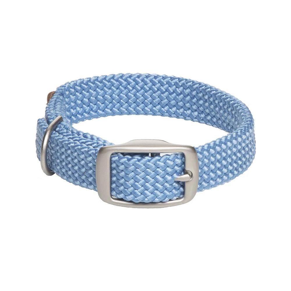 Premium Double Braid Dog Collar - Durable Nylon Pet Collar with Metal Buckle for Small Medium Large Dogs - Perfect for Walking, Training & Outdoor Adventures