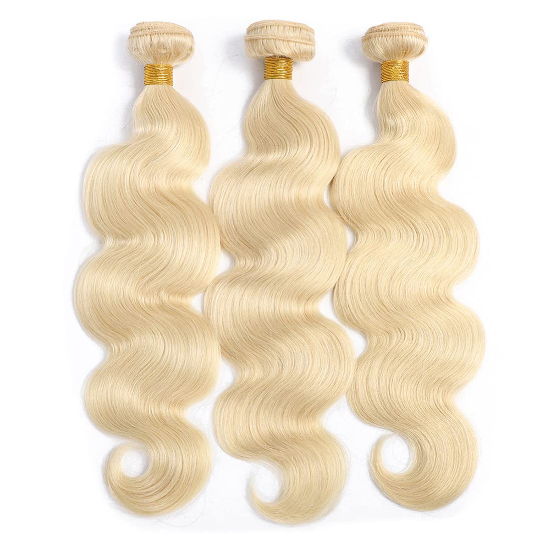 15A Brazilian Human Hair Bundles 100% Unprocessed Virgin Remy Hair - Body Wave 3 Bundles (613, 14, 16, 18 Inches) | Perfect for Weaves, Extensions & Natural Hairstyles
