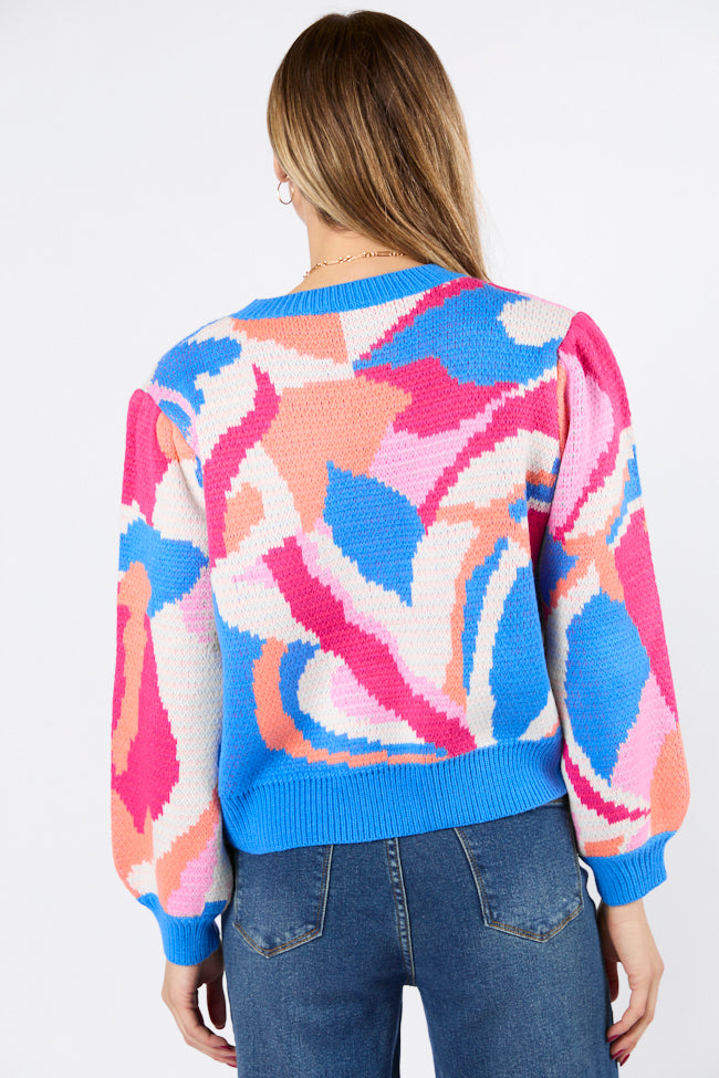 Blue & Multi-Color Striped Sweater for Women | Cozy Knit Pullover | Perfect for Fall & Winter Layering, Casual Outfits, and Office Wear