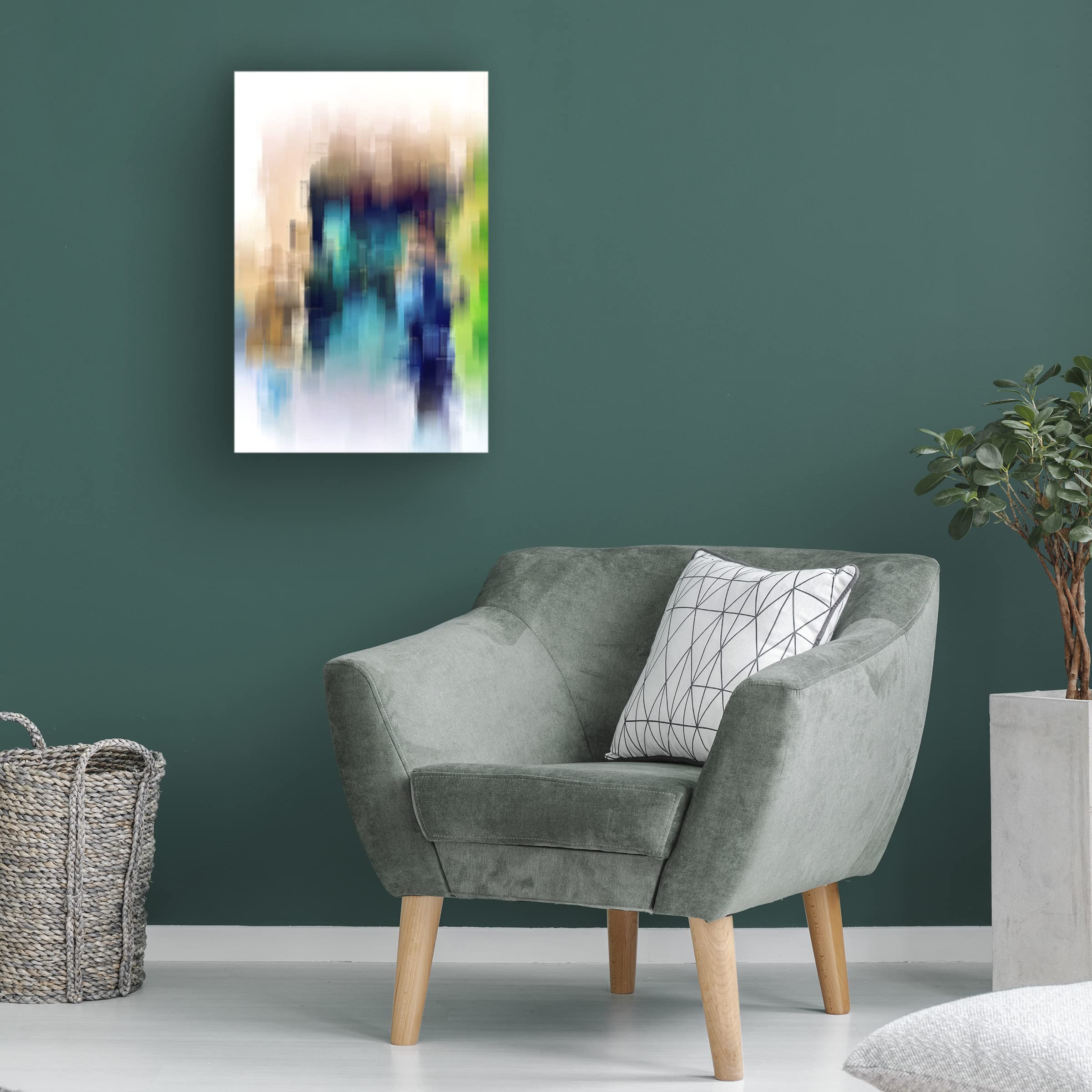 David Manlove 'The Bystander' Canvas Wall Art Print - Modern Abstract Painting for Living Room, Bedroom & Office Decor | Trademark Fine Art Collection