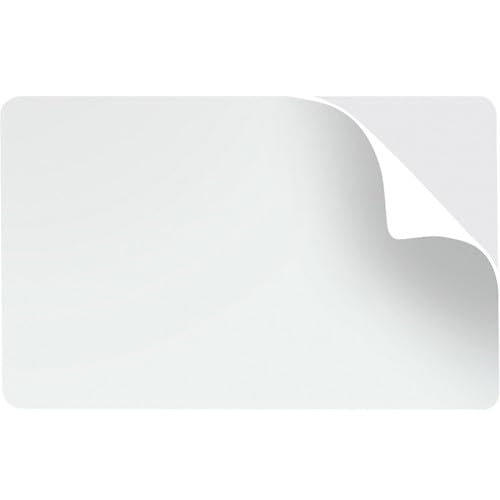 Premium PVC Cards - 10MIL Thick with Adhesive Backing - 500 Count Pack - Ideal for Loyalty Programs, ID Badges & Business Cards