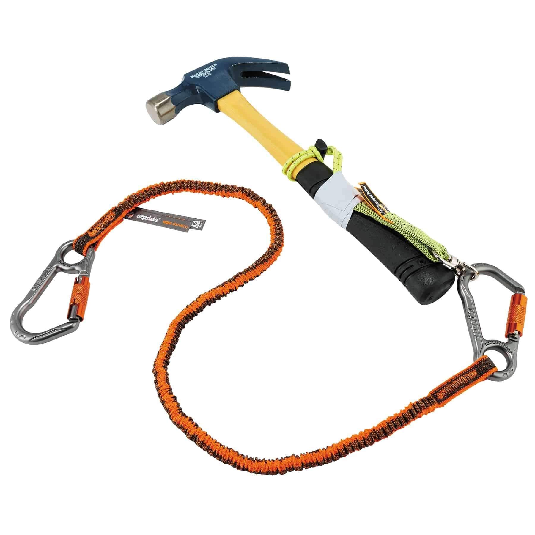 Ergodyne Squids 3184 Tool Tethering Kit for Concrete Finishers - Safety Lanyards & Attachments for Power Grinders, Trowels - Secure Tools at Heights for Construction & Renovation Projects
