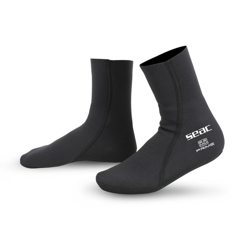 Seac Prime 2mm Neoprene Socks for Scuba Diving, Snorkeling & Water Sports - Warm & Comfortable Dive Socks
