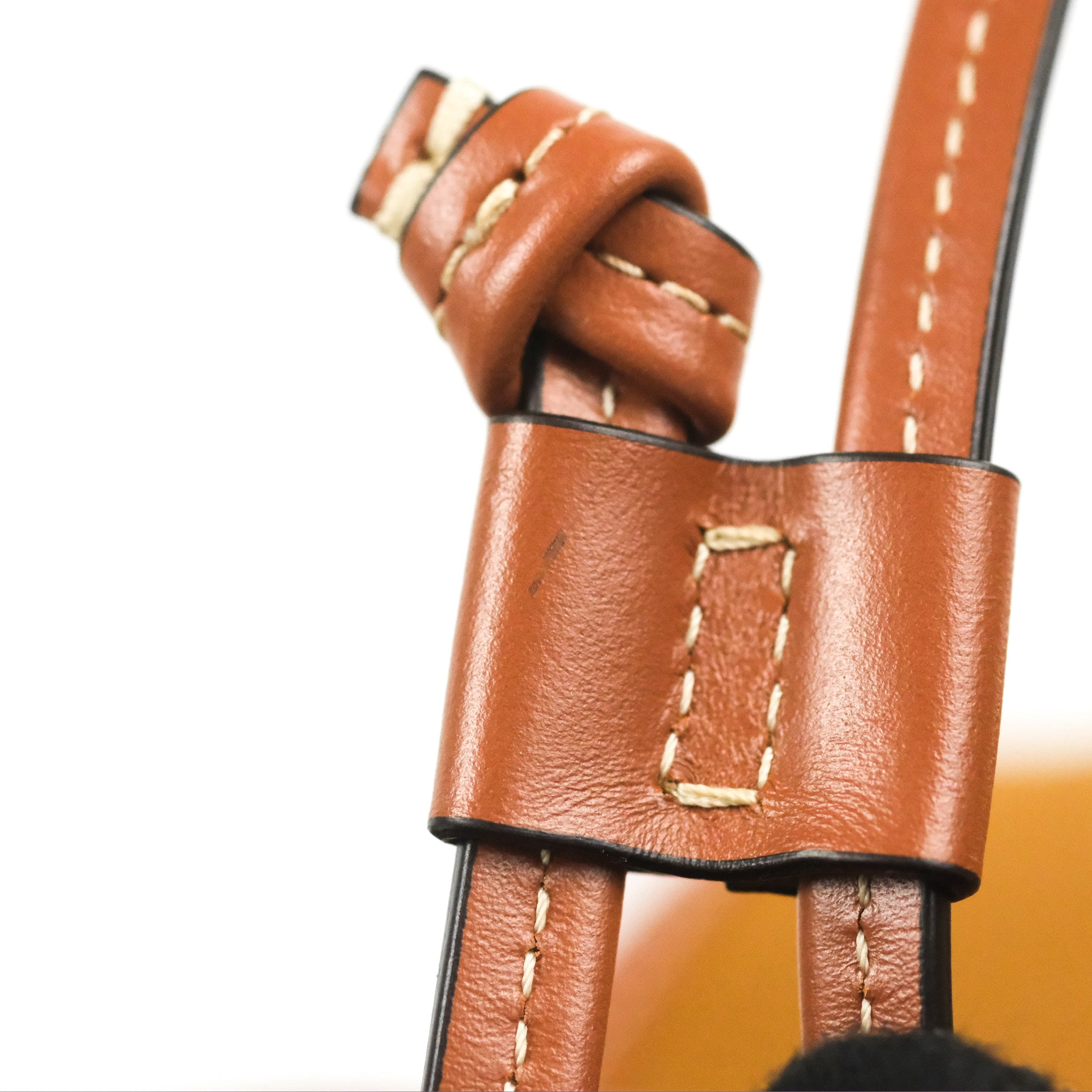Celine Mini Floco Backpack in Triomphe Canvas - White & Tan Calfskin Leather | Stylish Luxury Backpack for Women, Travel & Everyday Use