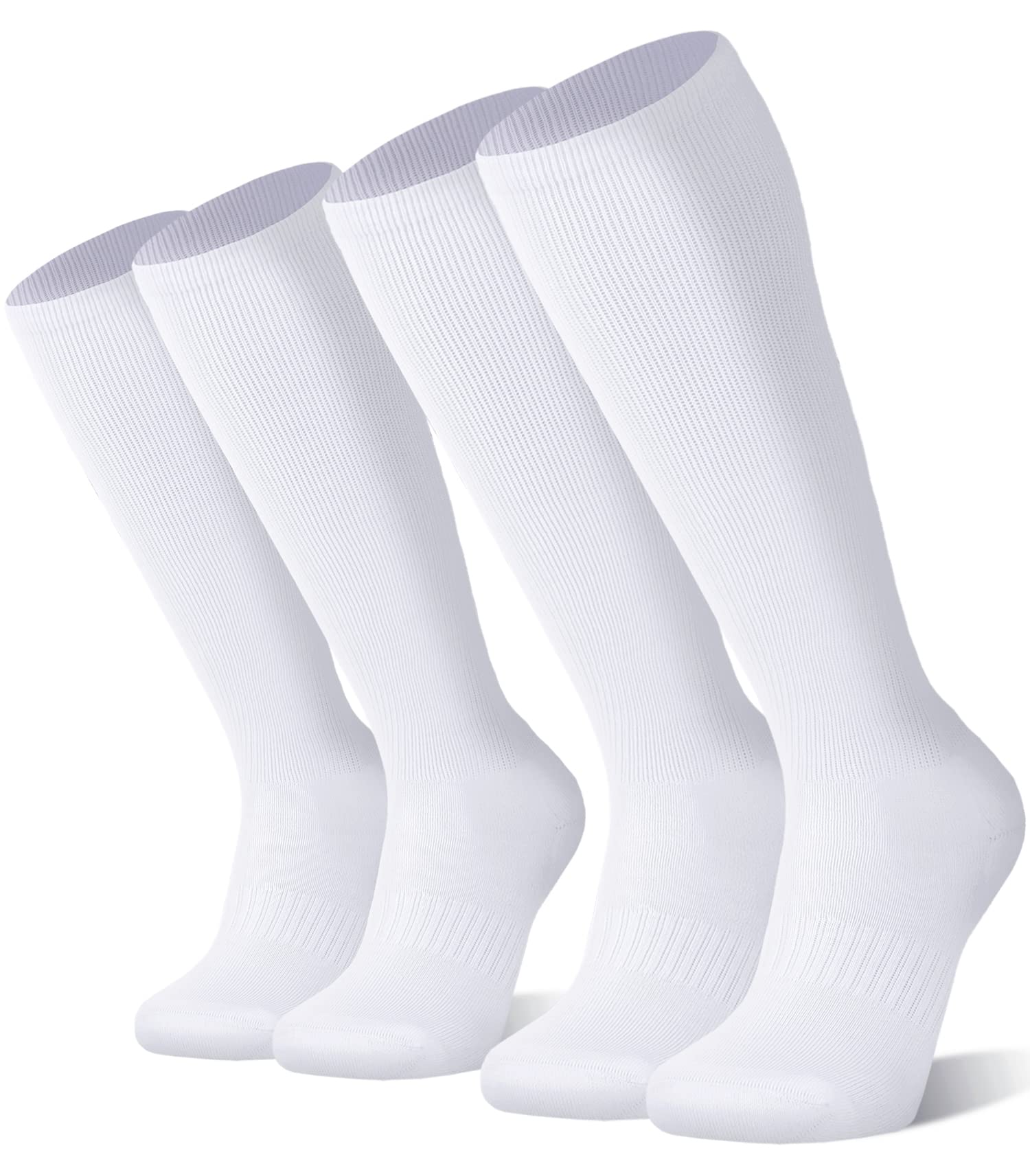 FITRELL 2/3 Pack Baseball Soccer Softball Socks for Kids Youth Men & Women - Over-the-Calf Knee High Athletic Socks (Multiple Colors) - Perfect for Sports, Training & Casual Wear