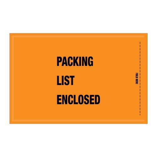TapePlanet Mil-Spec Full Face Orange Shipping Envelopes - 5 1/4