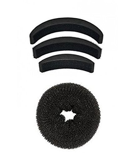 Premium Hair Donut Bun Maker - Soft & Durable Hair Accessories for Perfect Buns (Includes Donut with Puff) - Ideal for Weddings, Prom, Parties & Everyday Styling