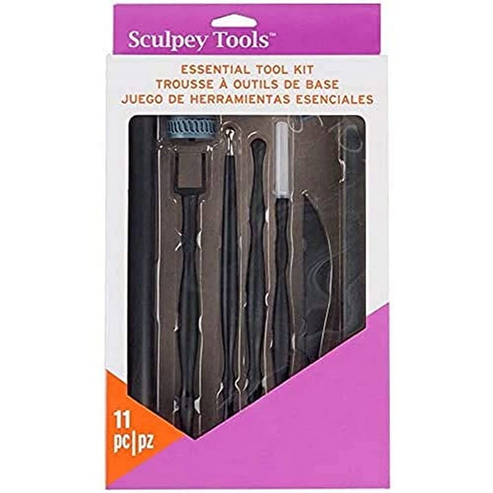 Sculpey Essential Polymer Clay Tool Kit - 36-Piece Set for Modeling, Sculpting & DIY Crafts - Perfect for Beginners & Professionals (Ideal for Jewelry Making, Home Decor & Art Projects)