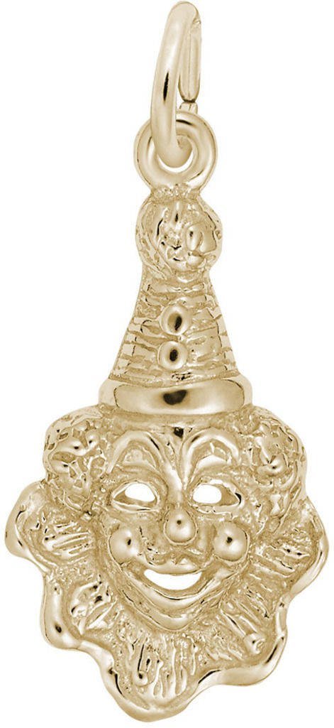 Rembrandt Clown Face Charm Pendant - Vintage Circus Jewelry for Necklace Making & Costume Accessories - Perfect for Halloween, Cosplay, and Themed Parties