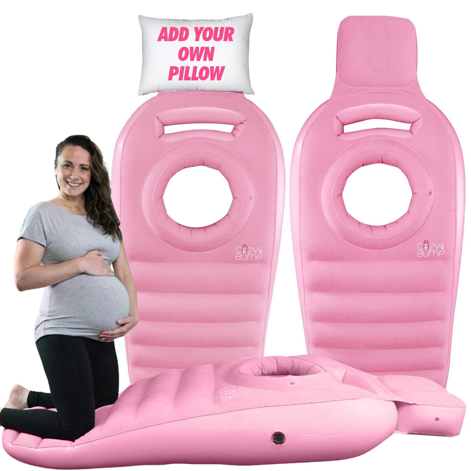 Cozy Bump Pregnancy Pillow - Best Maternity Body Pillow for Side Sleepers & Back Pain Relief | U-Shaped Full Body Support for Pregnant Women | Perfect Pregnancy Gift & Nursing Pillow | Ideal for Sleeping, Reading & Breastfeeding Comfort