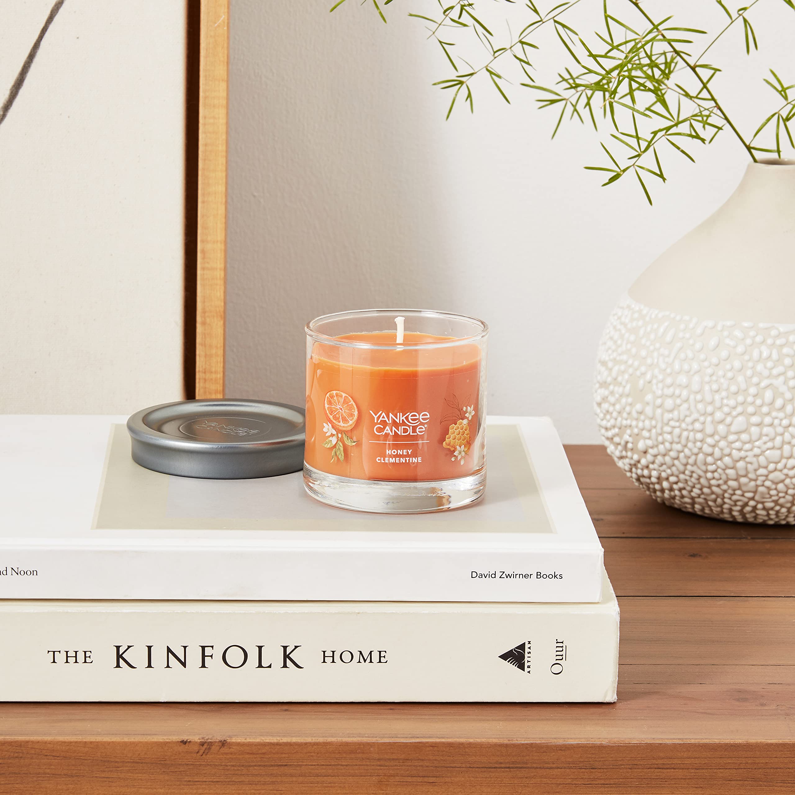 Yankee Candle Honey Clementine Scented Candle - 4.3oz Small Tumbler with Single Wick, 20+ Hours Burn Time - Perfect for Home Decor, Relaxation & Gifts
