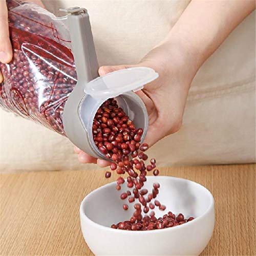 Mayata 4-Piece Set of Multifunctional Snack Sealing Clips - Food Storage Bag Clips for Tea, Nuts, Chips & Dry Goods - Moisture-Proof Plastic Bag Sealer for Kitchen & Pantry Organization - Perfect for Home, Office & Travel Use