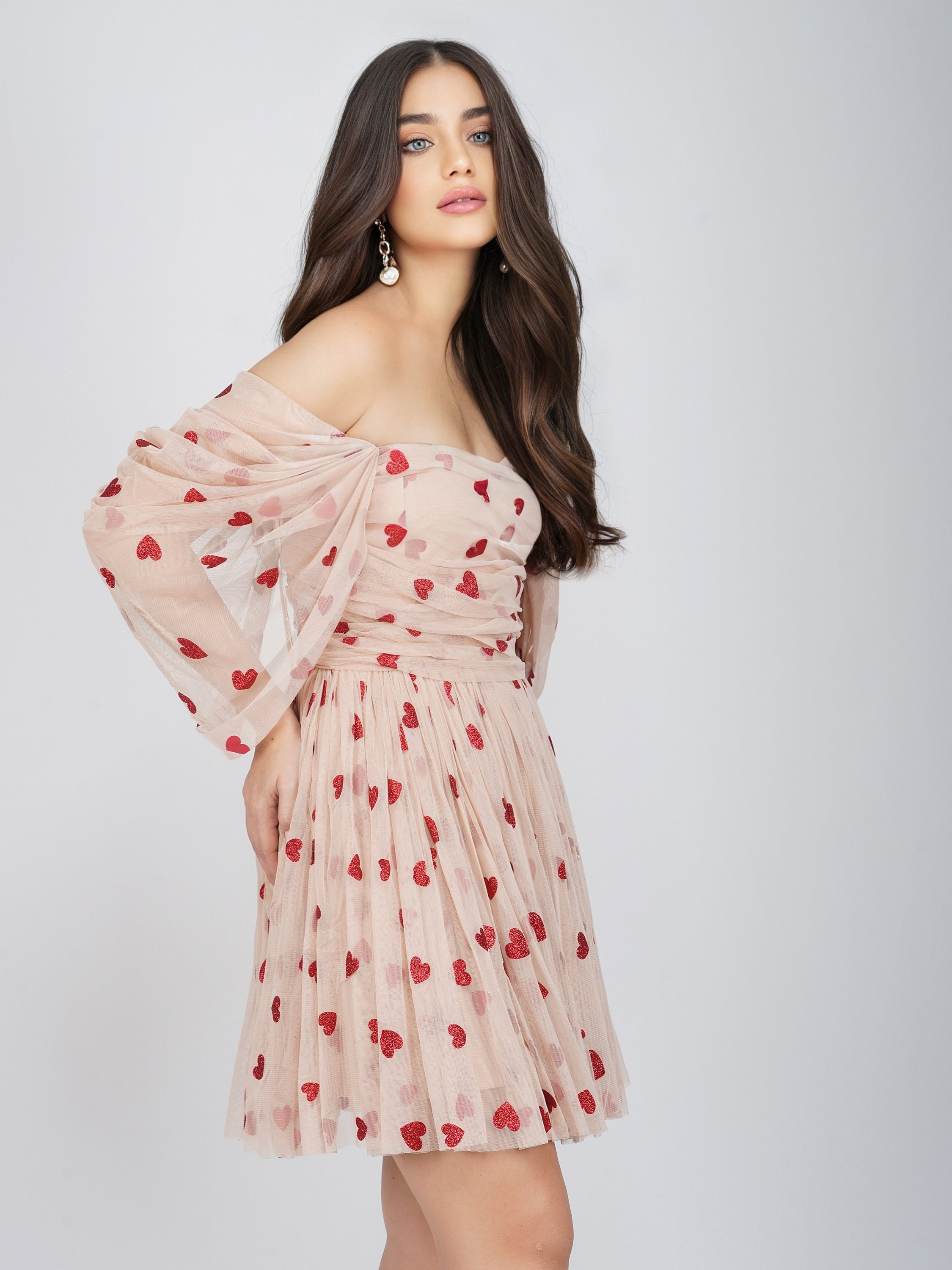 Sydney Red Heart Mini Dress - Sexy & Cute Summer Party Dress for Women | Perfect for Date Night, Club Outfits & Beach Vacations