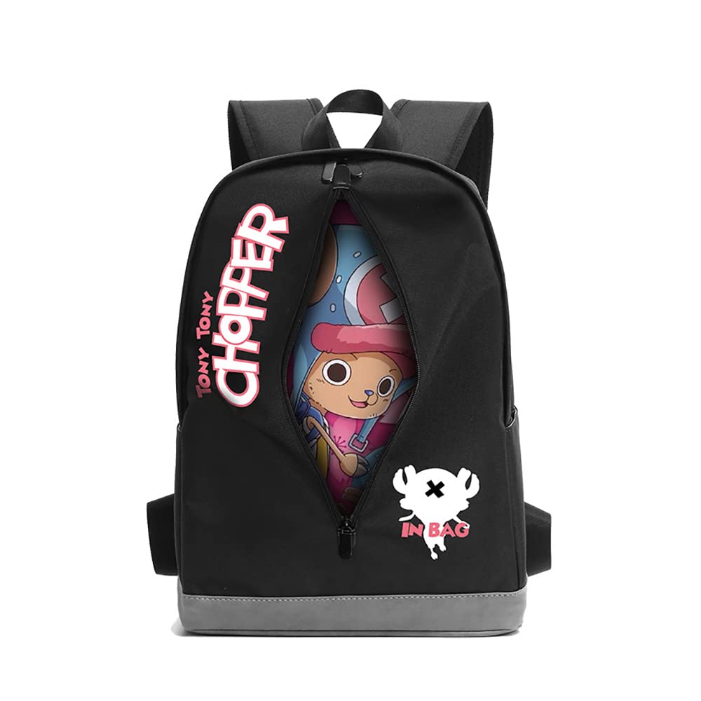 Anime ONE Piece Chopper Backpack - Multifunctional Laptop School Bag for Travel, Camping & Daily Use | Perfect Gift for Anime Fans