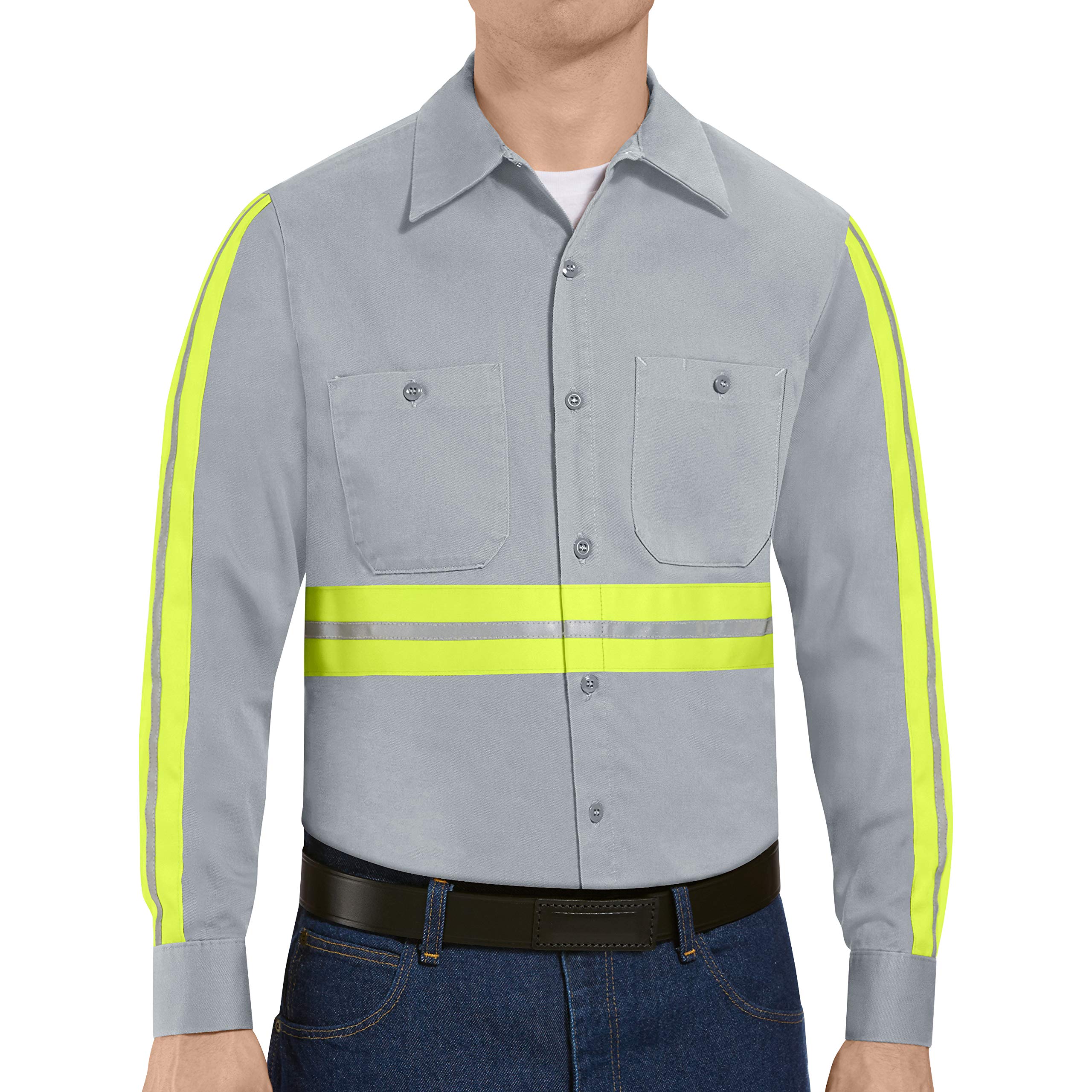 Red Kap Men's Wrinkle Resistant Cotton Work Shirt - Durable Comfort for Construction, Farming & Outdoor Work