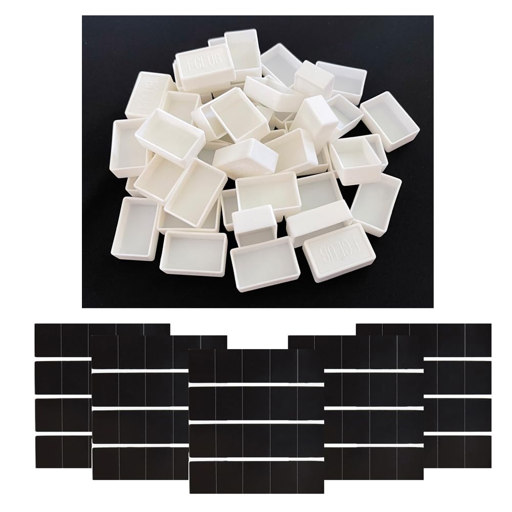 100pcs Empty Watercolor Full Pans Paint Pans with Magnetic Squares - Refillable Artist Palette for Watercolor Painting - Perfect for DIY, Travel & Professional Art Projects