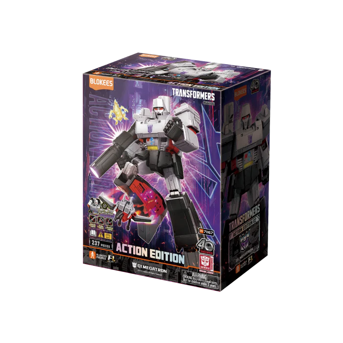 Blokees Transformers Action Edition G1 Megatron Model Kit - Collectible Robot Toy for Adults & Kids - Perfect for Display, Gifts, and Action Figure Play