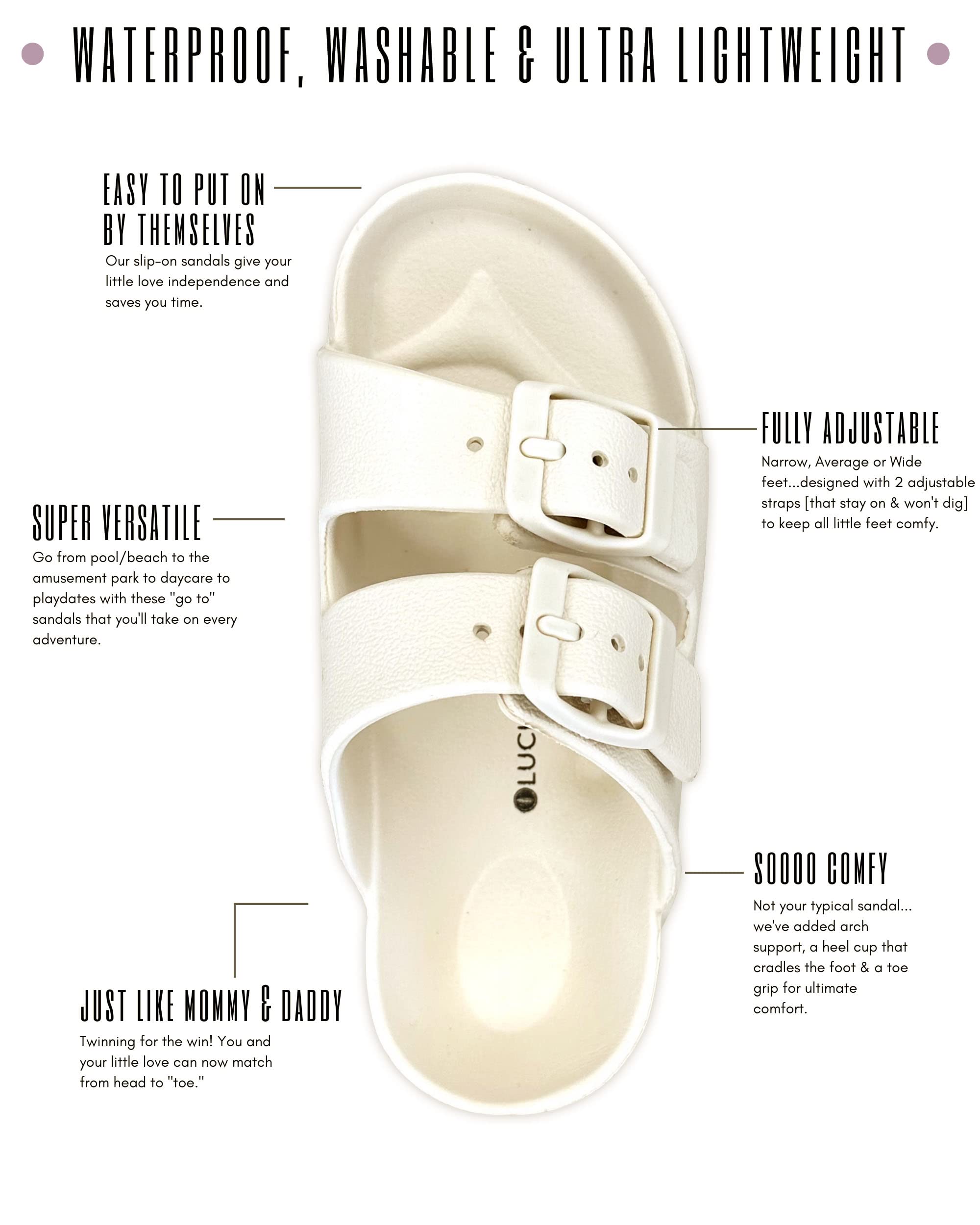 **Lucky Love Toddler Water Shoes for Girls & Boys - Non-Slip Quick-Dry Beach Swim Shoes for Kids - Perfect for Pool, Beach, and Water Play**