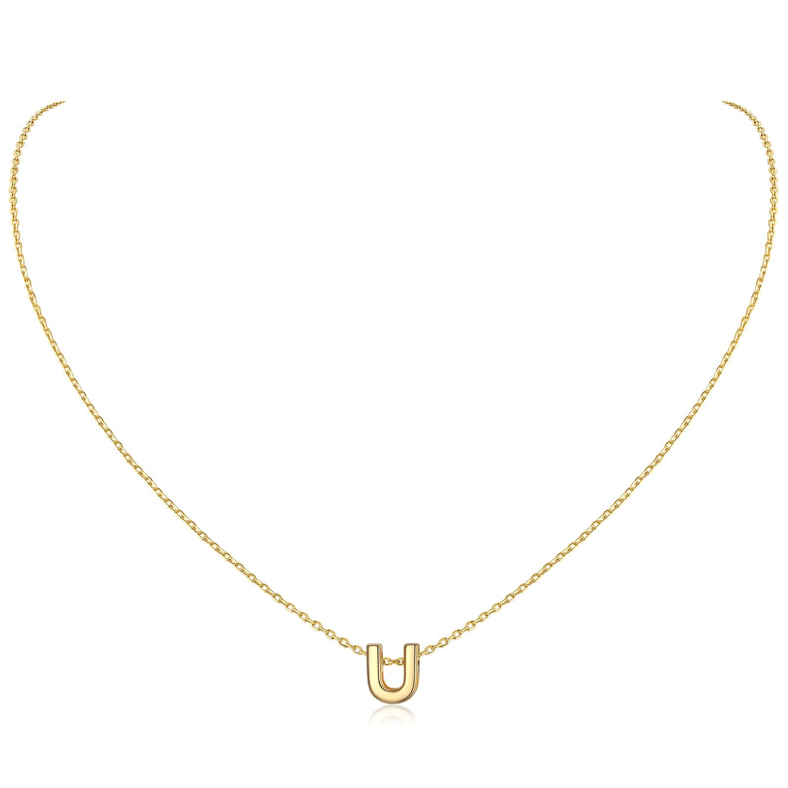 ChicSilver 925 Sterling Silver Initial Necklace for Women - Personalized Dainty Letter Pendant Jewelry - Elegant Gift with Gift Box - Perfect for Birthdays, Anniversaries & Everyday Wear