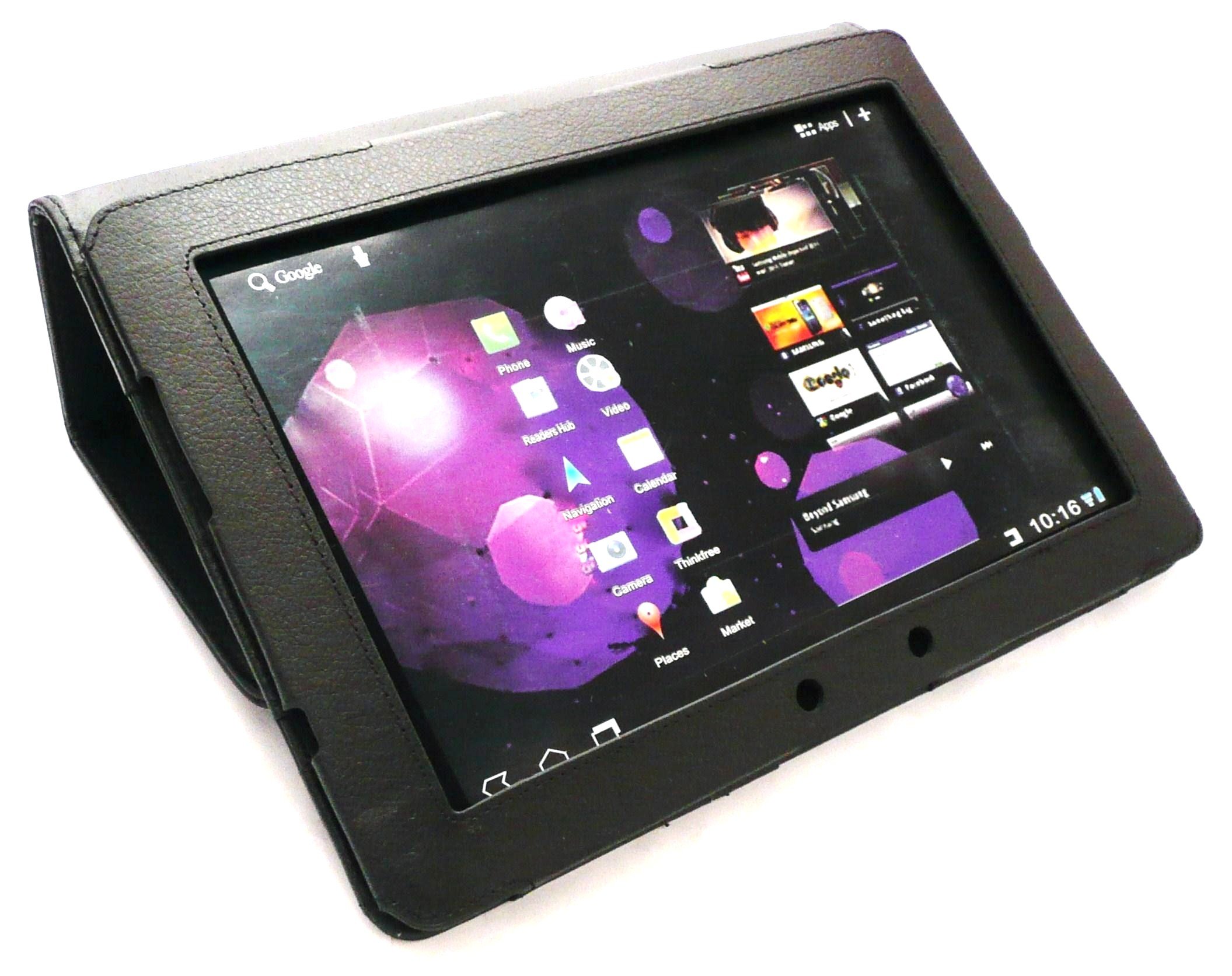 ASUS Eee Pad Transformer Prime TF201 TF-201 Multi-Angle Smart Wallet Cover Stand & Typing Case - Black | Protective Case for Tablet with Keyboard Function | Perfect for Work, Travel & Home Use