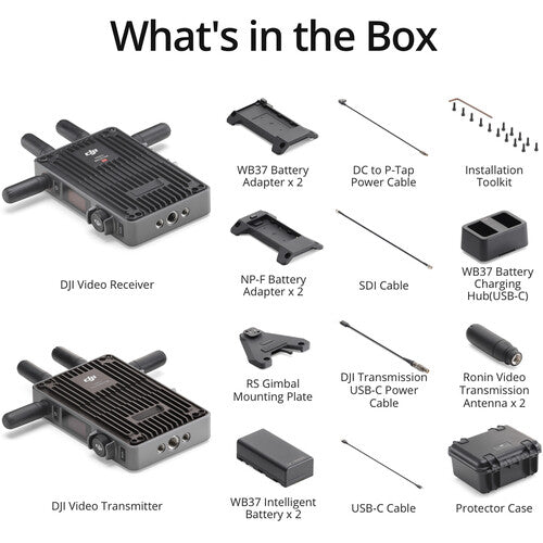 DJI Transmission Standard TX/RX Combo - Wireless Video Transmission System for Drones & Cameras | Perfect for Aerial Photography, Live Streaming & Film Production