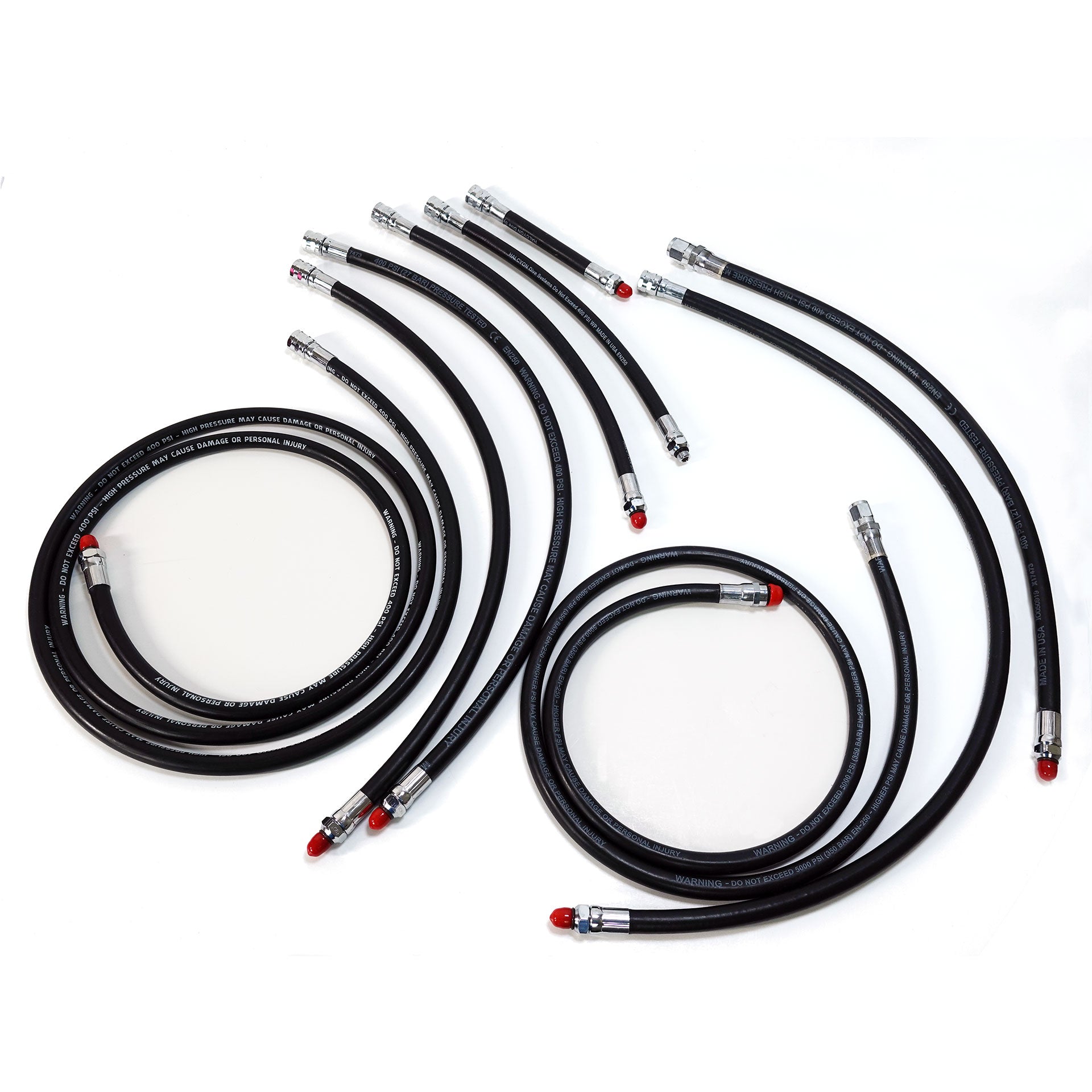 Halcyon GUE CONFIGURED JJ Hose Kit - Premium Scuba Diving Regulator Hose Set for Technical Divers | Perfect for Cave Diving, Wreck Exploration & Deep Sea Adventures