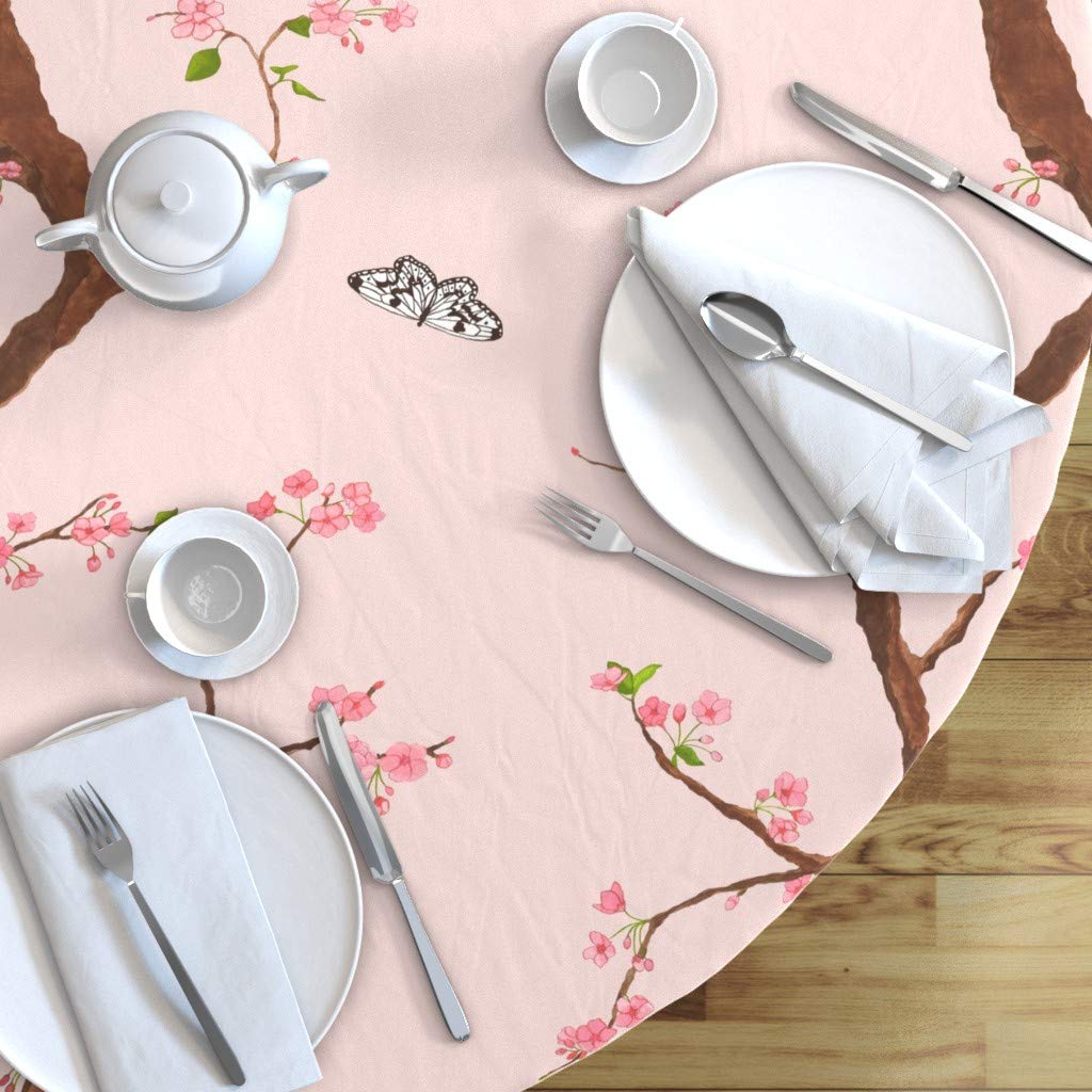 Custom Cherry Blossom Tablecloth - 70