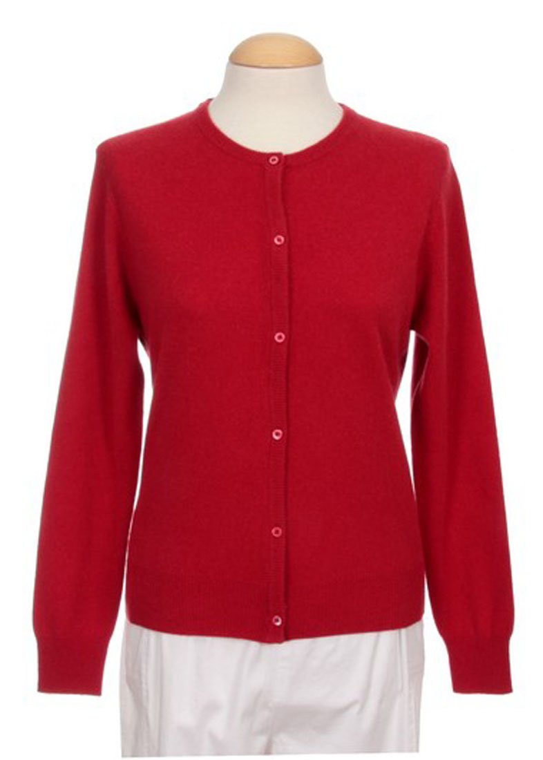 Shepherd Women's Cashmere Cardigan Sweater - Soft Round Neck Knit Pullover for Fall & Winter, Office & Casual Wear