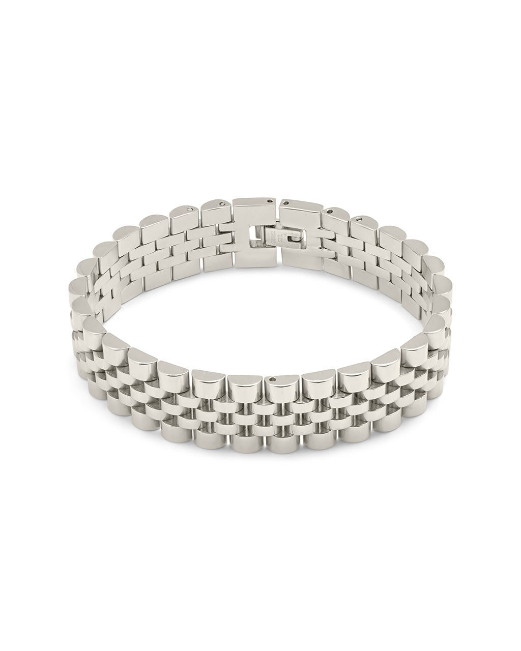 Stylish Men's Watch Band Chain Bracelet - Durable Stainless Steel Adjustable Wristband for Casual & Formal Wear - Perfect for Business, Parties & Everyday Fashion Accessories