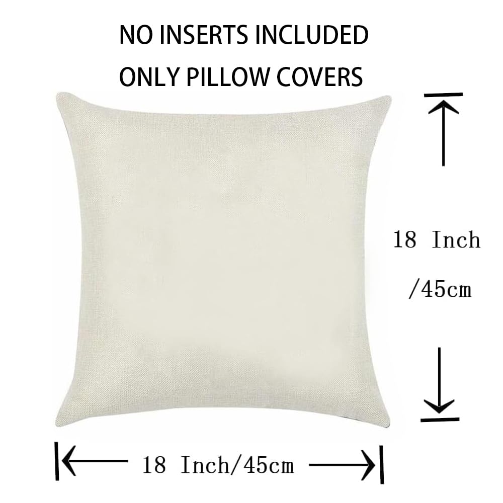 Dinosaur Pillow Covers 18x18 Inch - 2 Pack Kids Dino Themed Cushion Cases for Boys & Girls | Perfect for Baby Showers, Birthday Parties & Nursery Decor
