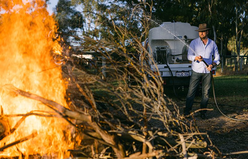 800L FireGuard Compact Skid Mounted Firefighting Unit with Davey 5155HV 5.5HP Pump - 500LPM/600kPa - Ideal for Rural Properties, Bushfire Protection & Emergency Response - Free Delivery Within 800km of Perth