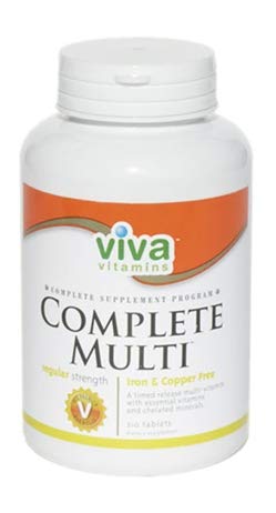 Viva Vitamins Complete Multi - Iron-Free & Copper-Free Multivitamin (210 Tablets) | Daily Immune Support & Energy Boost for Adults