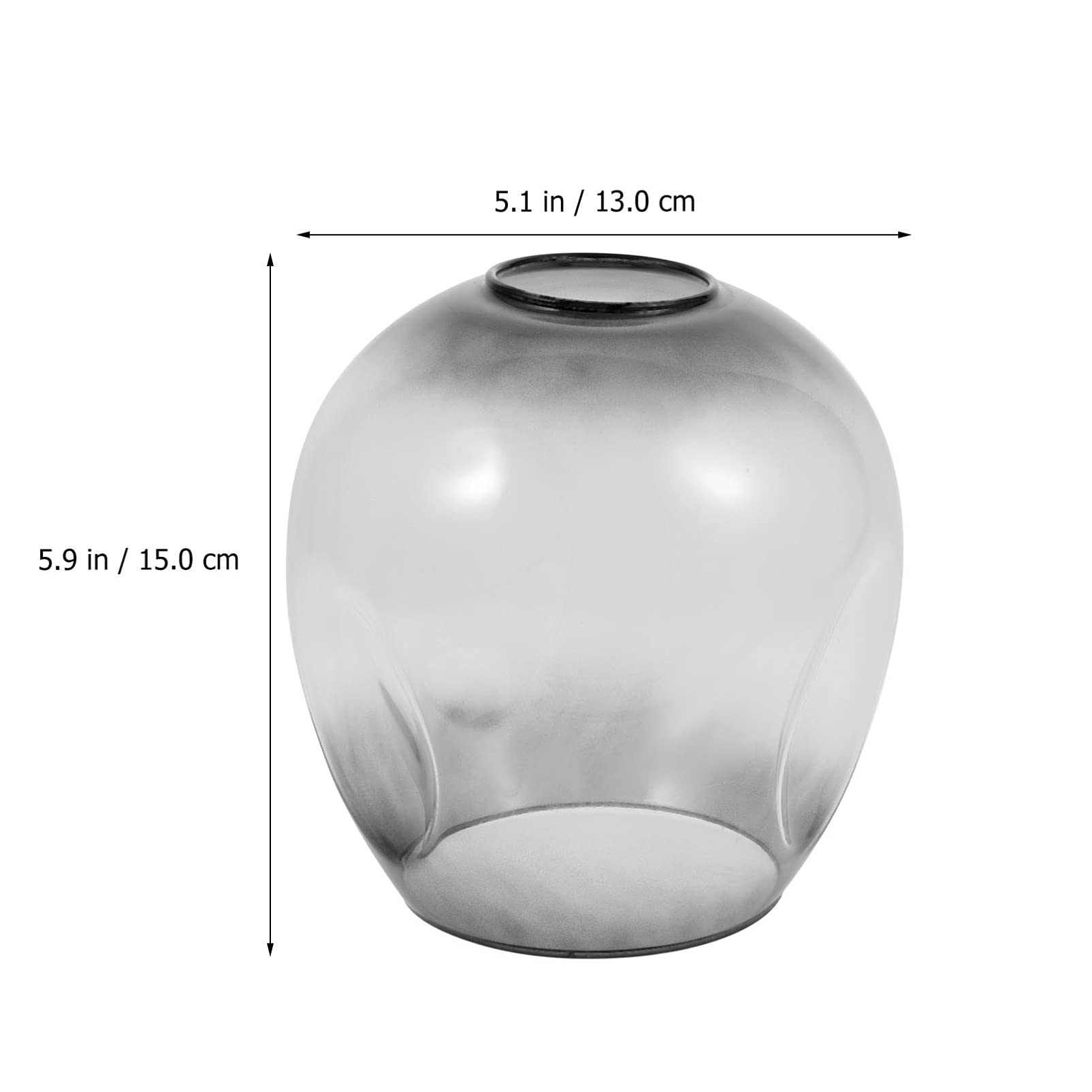 Beaupretty Clear Glass Lamp Shade - Round Globe Light Fixture Replacement for Ceiling, Bedside & Floor Lamps - Perfect for Living Room, Bedroom & Office Lighting Decor