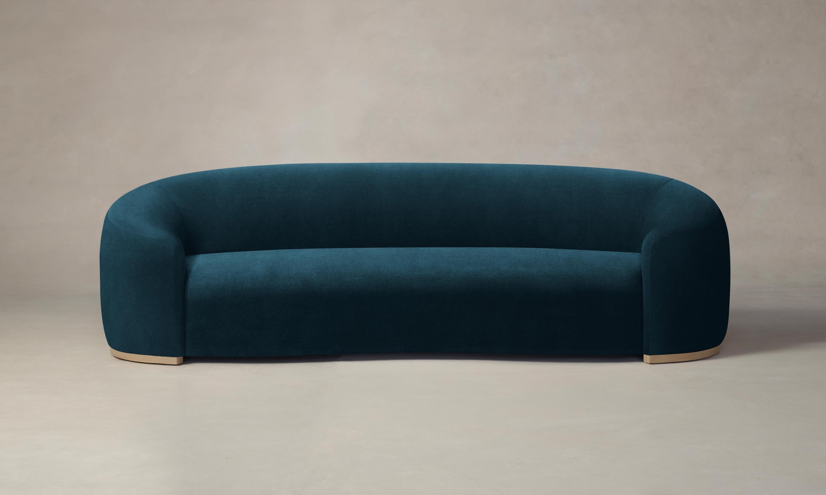 Chelsea Sofa - Performance Velvet Lagoon Blue Modern Living Room Furniture for Small Spaces | Perfect for Apartments, Condos & Cozy Homes