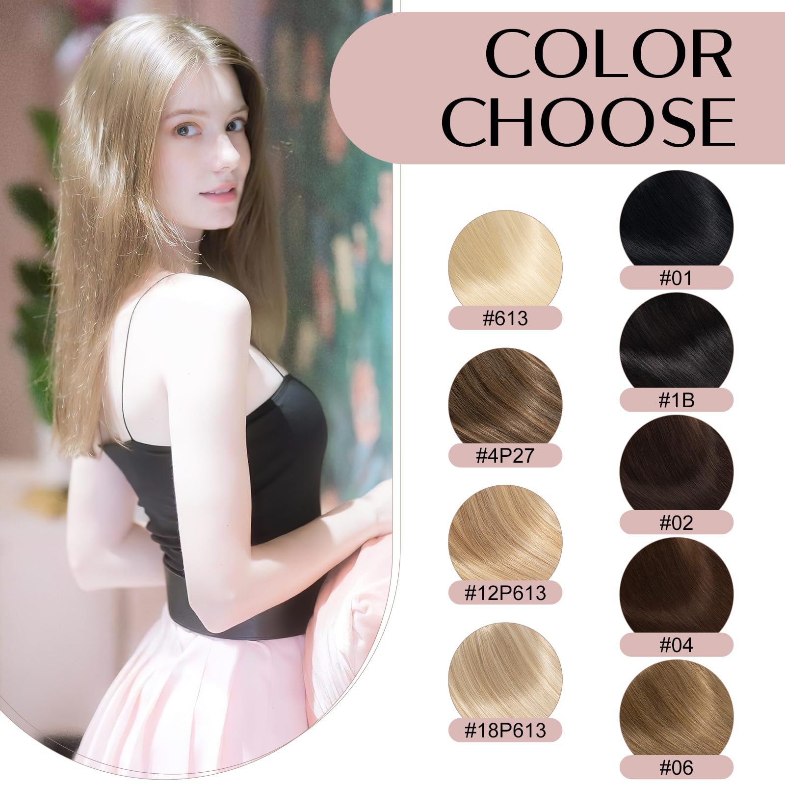 14 Inch Human Hair Topper for Women - No Bangs Real Human Hair Topper for Thinning Hair #18P613 Camel Mixed Light Gold | Perfect for Daily Wear, Special Occasions & Hair Volume Enhancement