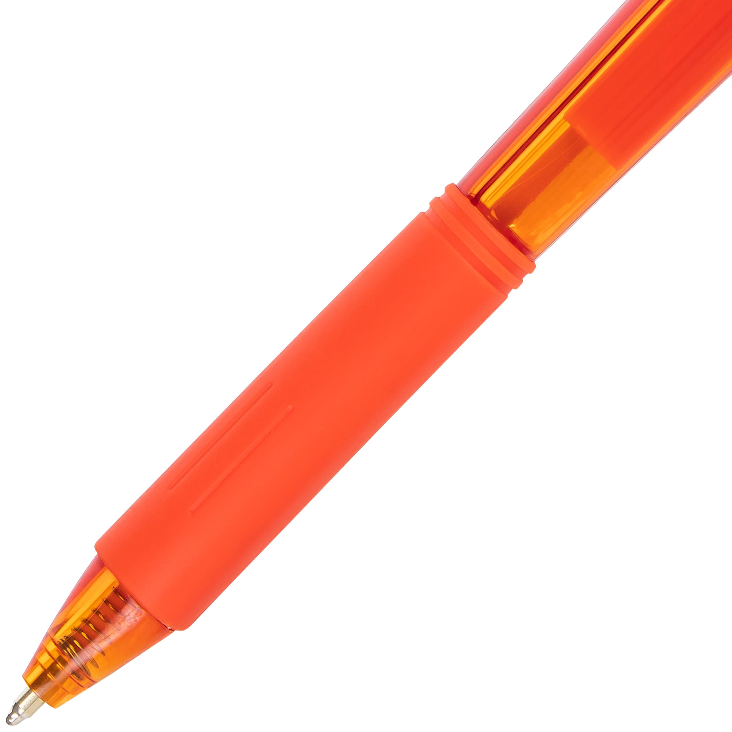 Pentel WOW! Retractable Ballpoint Pens - Medium Point (0.7mm), Smooth Orange Ink, 12-Pack (BK440-F) - Perfect for Office, School & Note Taking